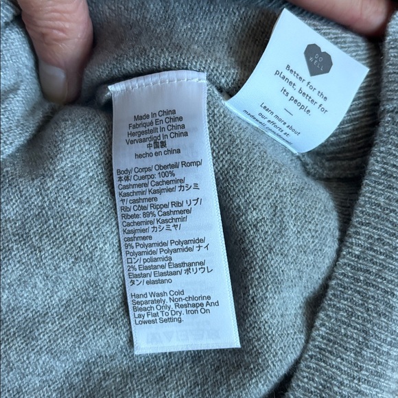 Madewell Relaxed Sweater Tee Cashmere - Picture 6 of 7
